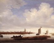 View of Deventer Seen from the North-West - 萨洛蒙·凡·雷斯达尔